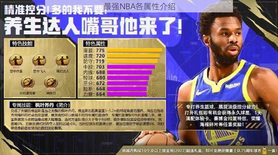 最强NBA各属性介绍